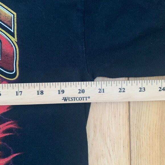 Vintage 90s Y2K Sturgis Rally & Races Eagle Racing Tee Tshirt Men's Large Black - Picture 4 of 6